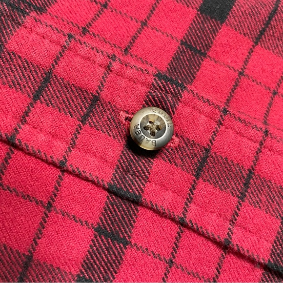 Eddie Bauer classic red flannel button down - Picture 4 of 6